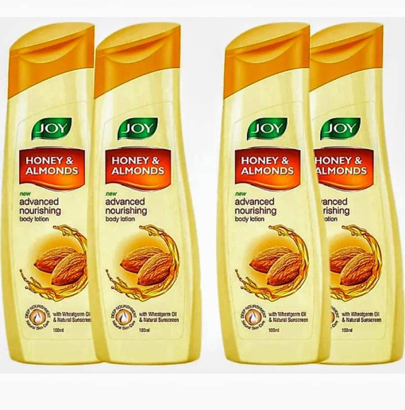 Joy Honey and Almonds Advanced Nourishing Body Lotion 100ml *4(400ml