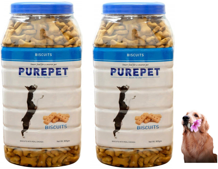 Purepet milk biscuits for dogs Chicken 1.8 kg (2x0.9 kg) Dry Adult, Young Dog Food