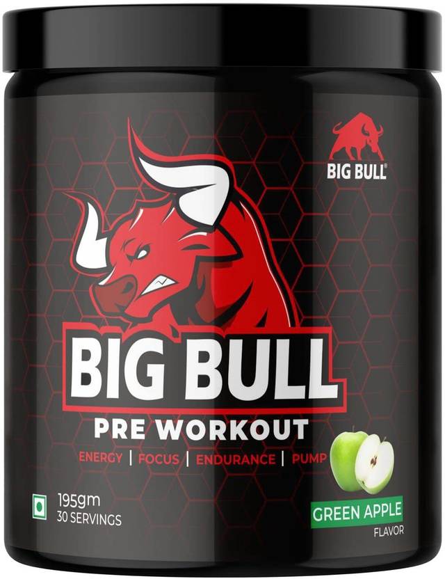 Big Bull PreWorkout Supplement Drink Lean Muscles Strength Building