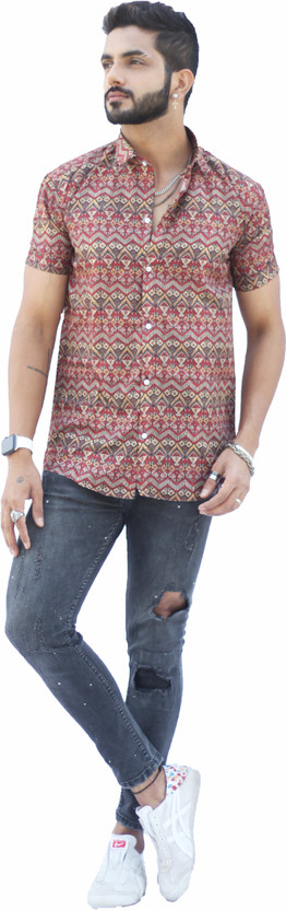 Brown beach shirt clearance