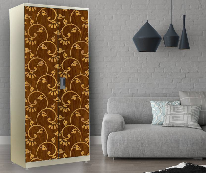 decorative design 198 cm Almirah Sticker Extra Large Floral Design for