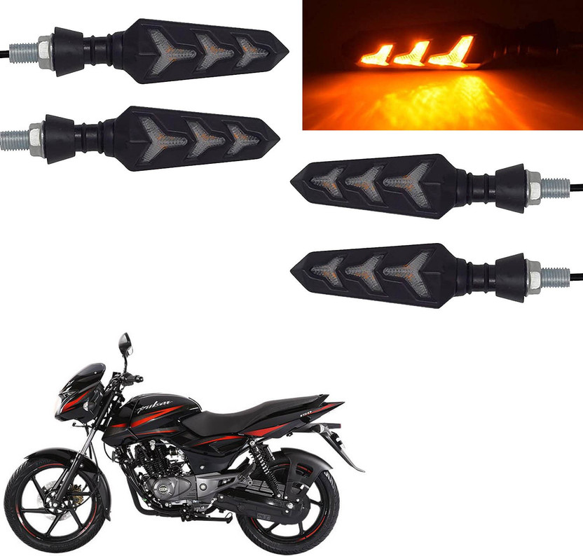 Vagary Rear, Side LED Indicator Light for Bajaj Pulsar 150(Yellow)