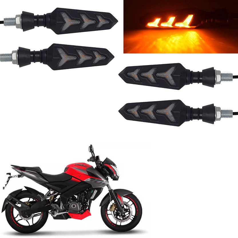 Vagary Rear, Side LED Indicator Light for Bajaj Pulsar 200NS(Yellow)