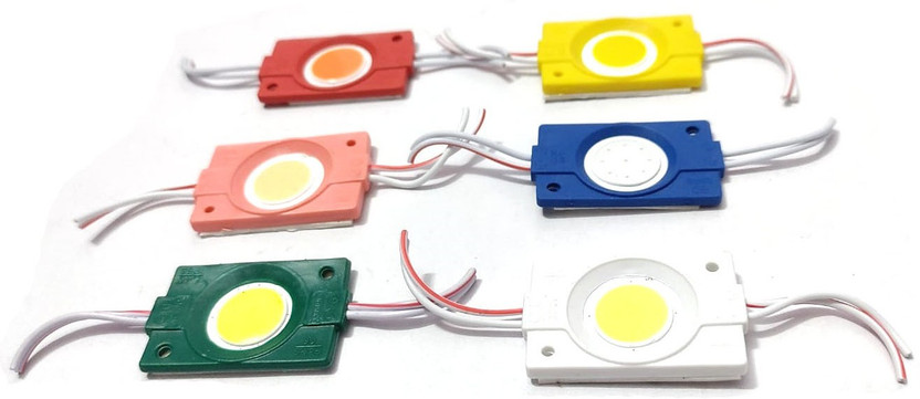 yentel Coin IP65 Imported Patch Led Lights with Lens. Front/Rear Bike Led Interior Light Motorbike, Car, Van, Truck LED (12 V, 1.5 W)(Universal For Bike, Universal For Car, Pack of 6)