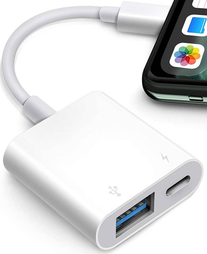 microware Lightning Cable 0.005 m USB Adapter for iPhone/iPad,Lightning