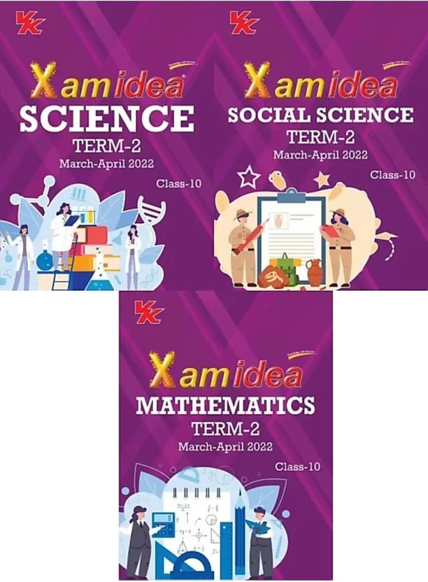 Xam Idea Class 10 Science,Social Science,Mathematics Book For Term 2