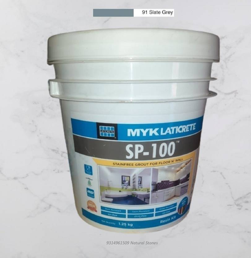 MYK LATICRETE SP100 Stain free Epoxy Grout For Floor & Wall (91SLATE