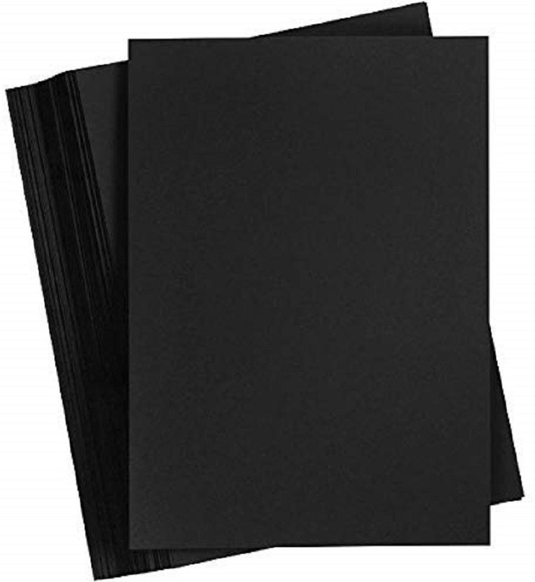 Eclet A4 Black Paper 40 Sheets-Black - Best for Art & Craft Work, Project Work A4 180 gsm, 210 gsm Drawing Paper(Set of 40, Black)