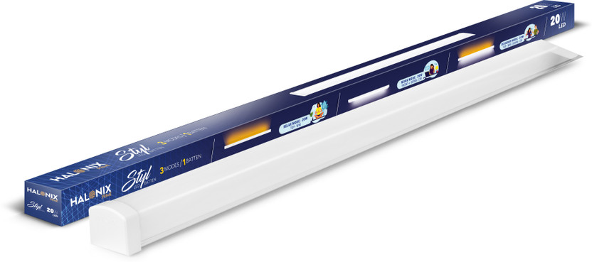 HALONIX HALONIX 20W Styl 3 in 1 mode led batten 20 W 116 cm Tube Light(White, Yellow) - Flipkart Deal