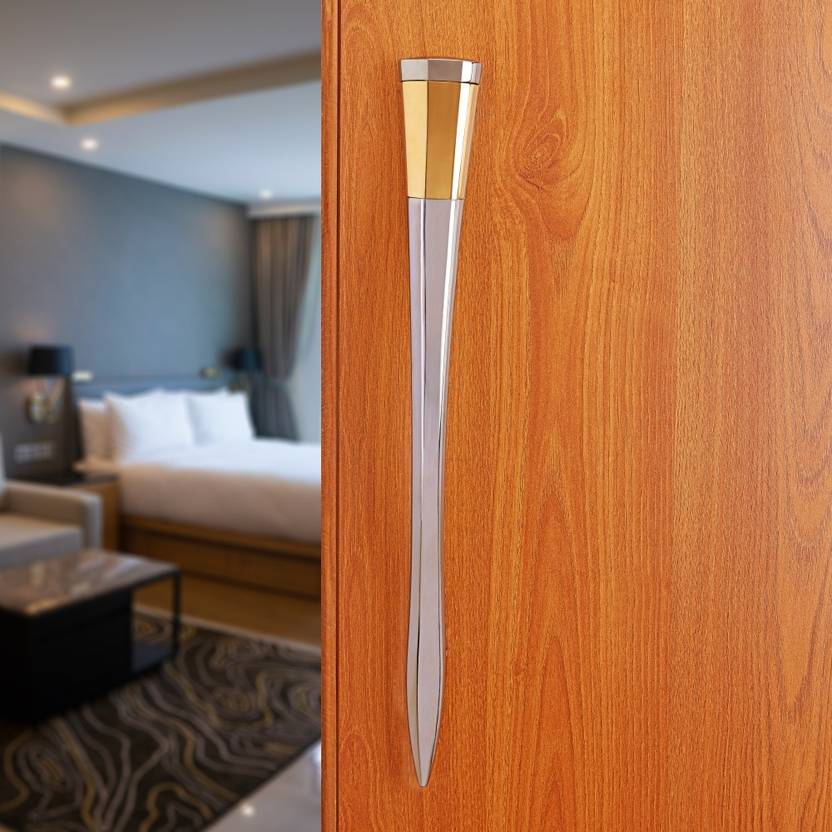 LAPO Luxurious Door Handles for Main Door/Glass Door Pull Handle (12 inch ,GreyGold) Zinc Door