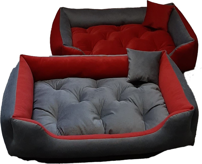 Shunammite Double sided 4XL Pet Bed(grey and red)