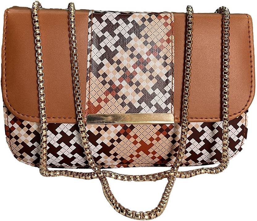 EverBest Brown Sling Bag Sling Crossbody Bag for girls and women (Black