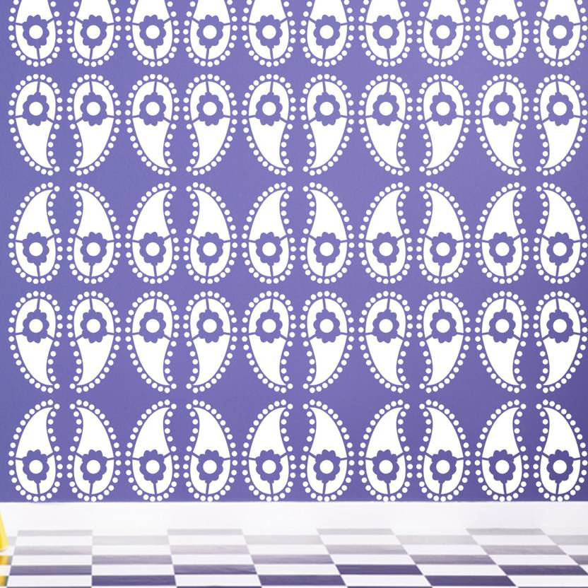 ARandNJ Painting Wall Stencils, Pack of 2 (Size 13X13 Inch) PATTERN