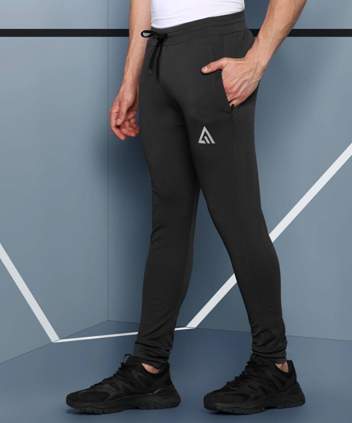 [Size M, XL] Adrenex Men Solid Black Track Pants