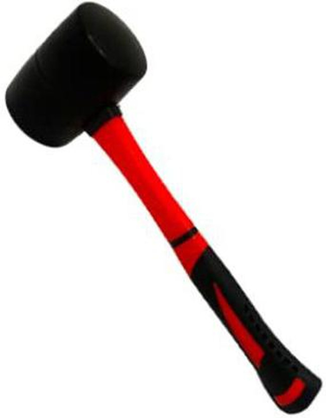 DARIT DARIT 12 OZ Rubber Mallet Hammer Non Slip Handle Flooring Solid Rubber Mallet(0.46 kg) - Flipkart Deal