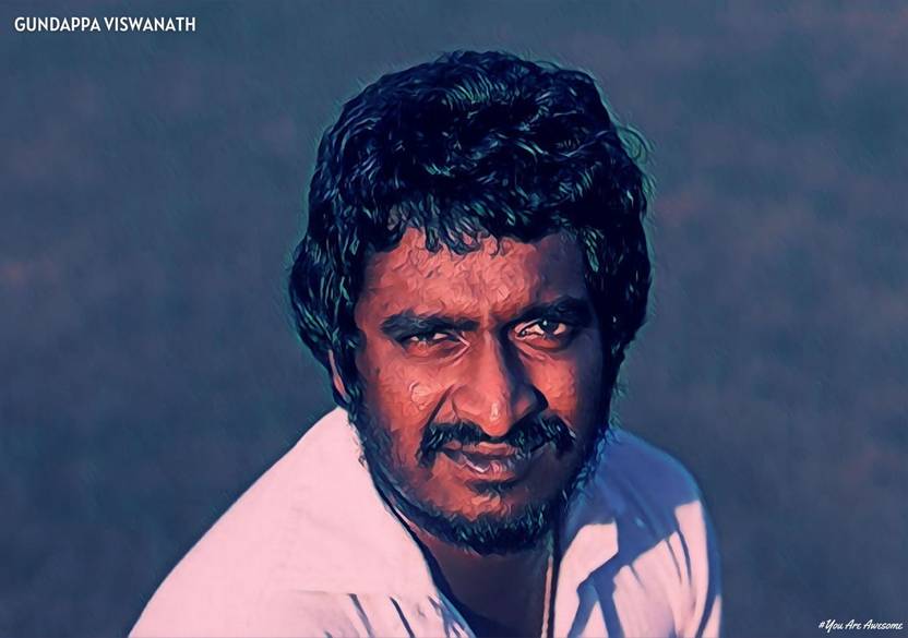 Gundappa Vishwanath Indian Cricket Player Art Effect Poster 02