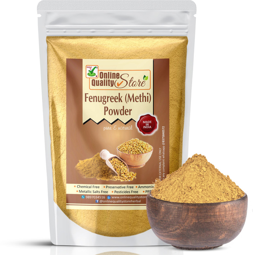 Online Quality Store Methi powder for hair growth|methi powder|Fenugreek Methi Powder|Methi Fenugreek(Trigonella Foenum)(200 g)