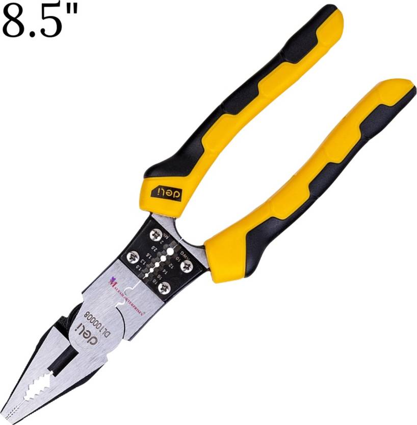 MALFAH ENTERPRISES Deli DL100008 Multifunction Combination Plier 8.5
