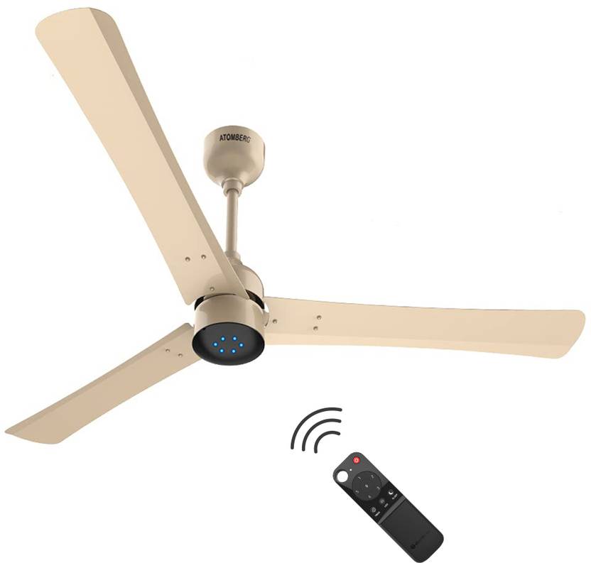 Atomberg Renesa+ 1200 mm BLDC Motor with Remote 3 Blade Ceiling Fan