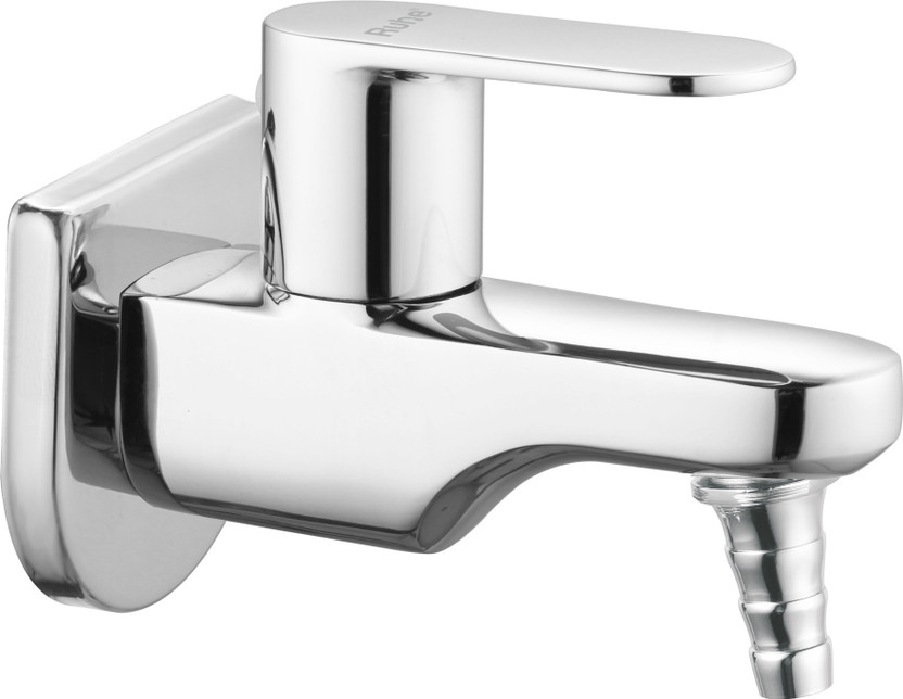RUHE Full Brass Demure Series Nozzle Bib Cock with Chrome Finish | for Washing Machine and Garden Pipes Spout Faucet(Wall Mount Installation Type)