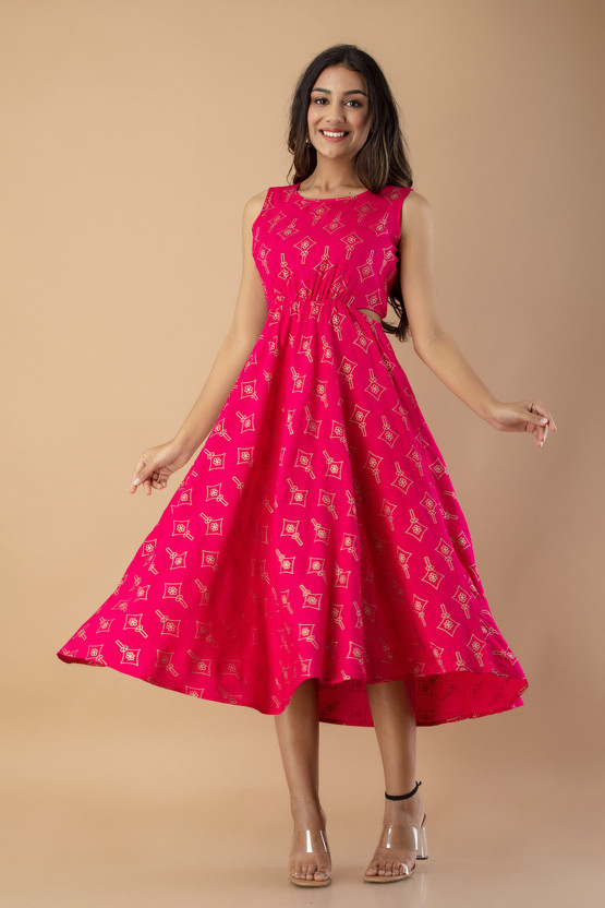 one piece pink dress