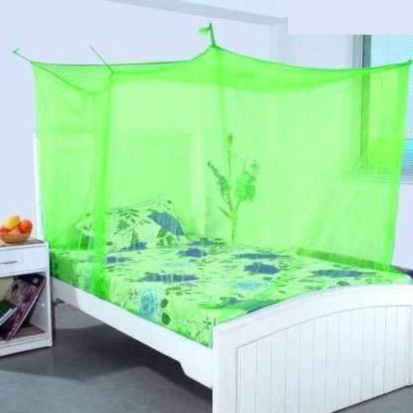 DEVRAJ DEVRAJ FAB Pest Control Comfortable for Family, 100% Air Flows(Green Net,3x6) HDPE - High Density Poly Ethylene Washable Adults Mosquito Net(Green, Bed Box) - Flipkart Deal