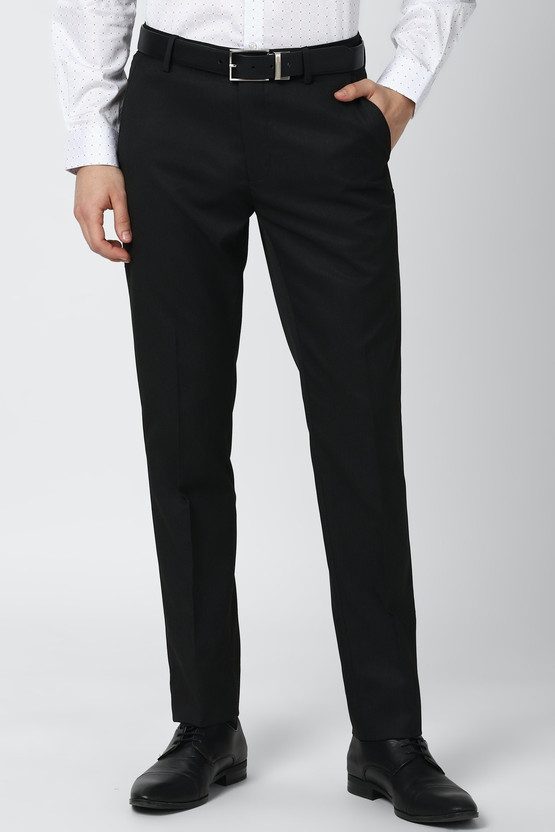 Buy PETER ENGLAND Slim Fit Men Black 