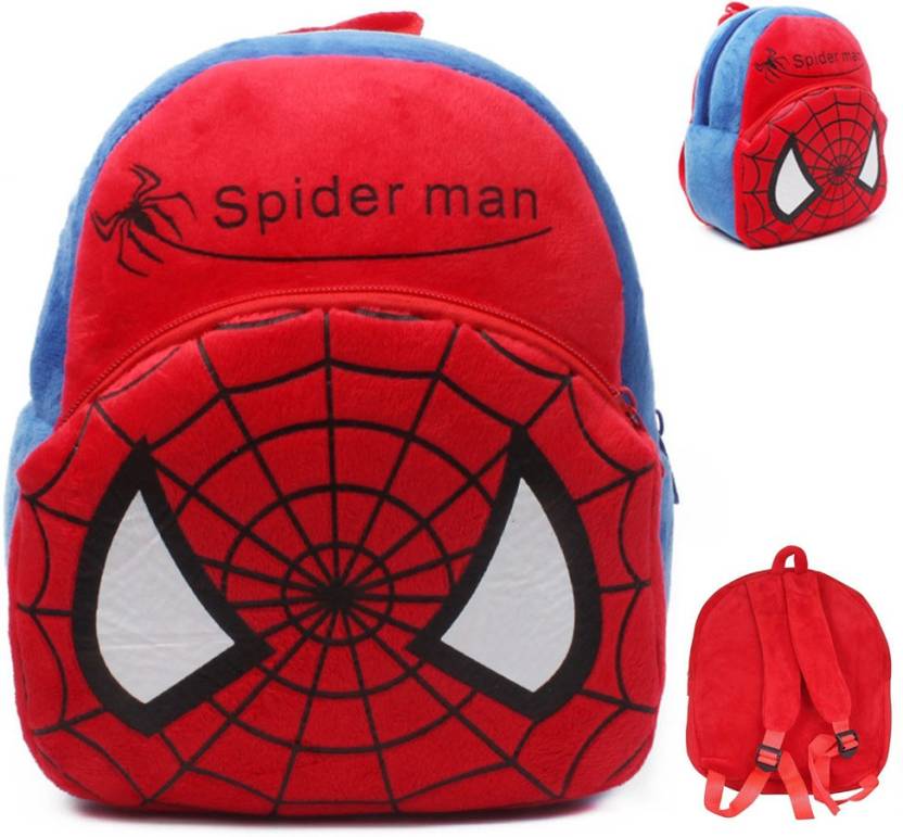 KIDSAC Spider Man School bag for kids, cute backpack, Plush cartoon kids  bag 11 L Backpack Multicolor - Price in India 
