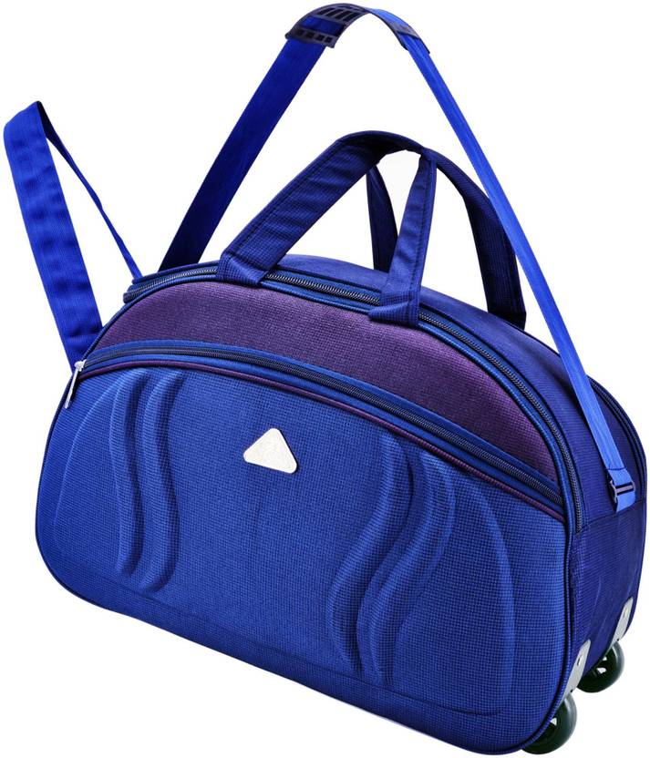 SAB LUGGAGE Lightweight Travel Duffel Bag with Wheels Blue 55 ltr