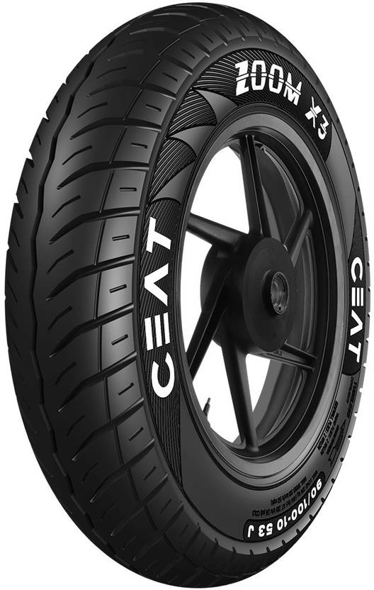 CEAT Zoom X3 90/10010 53J TL Standard Front & Rear Two Wheeler Tyre