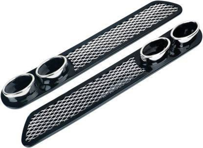 LAVITRA Plastic Car Bumper Guard(Black, Pack of 2, Universal For Car, Universal For Car)