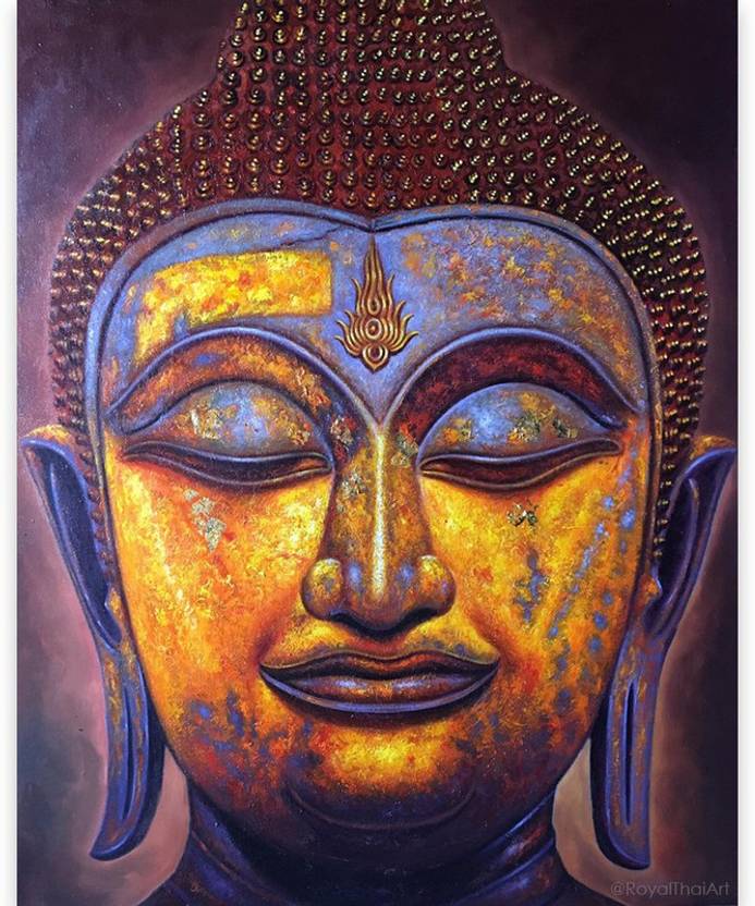 God Bhuddha Abstract Painting Poster Photographic Paper Abstract