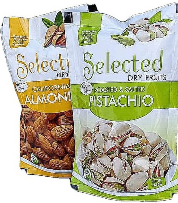 loveraj 2 combo of Pistachios and almond both of (750750gg) 26