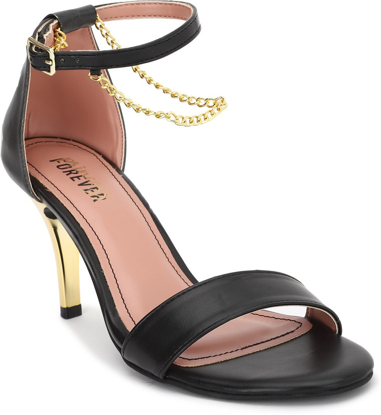 Black heels flipkart clearance