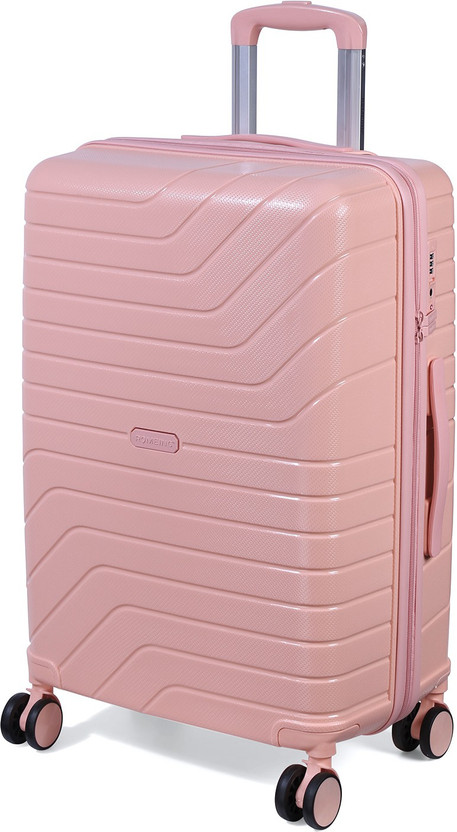 Pink roller suitcase clearance