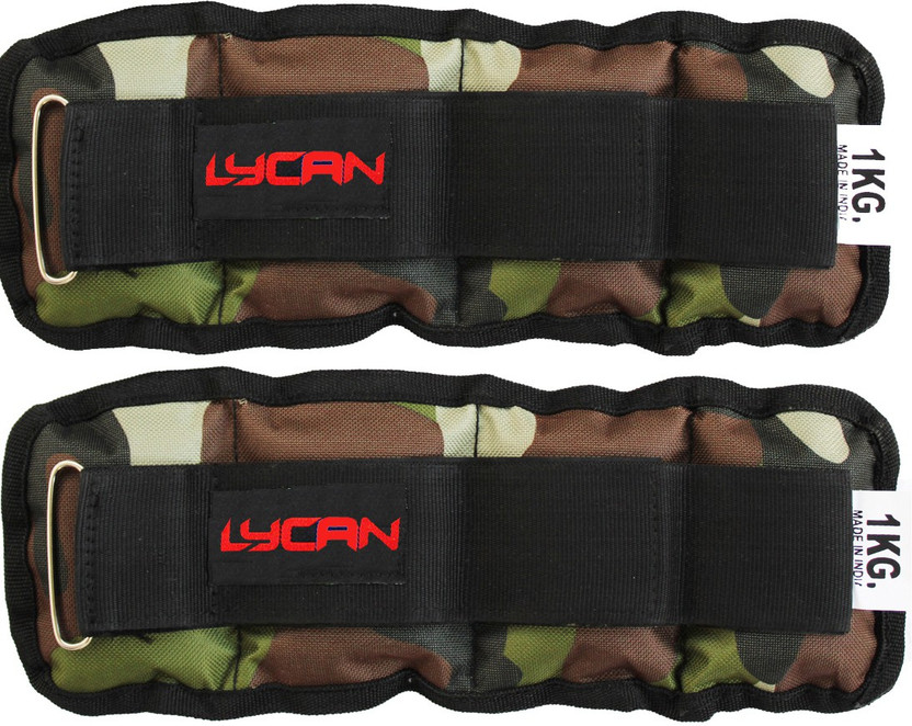 LYCAN 1kg x 2pc Ankle & wrist weight for Strength Training , running & exercise Multicolor Ankle & Wrist Weight(2 kg)