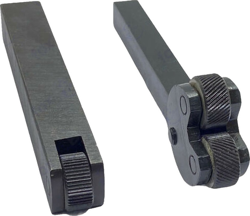SAMENX Single Knurling Tool & Knurling Tool Lathe Double Head Adjustable (PACK OF 2) Lever Tool(14 cm)