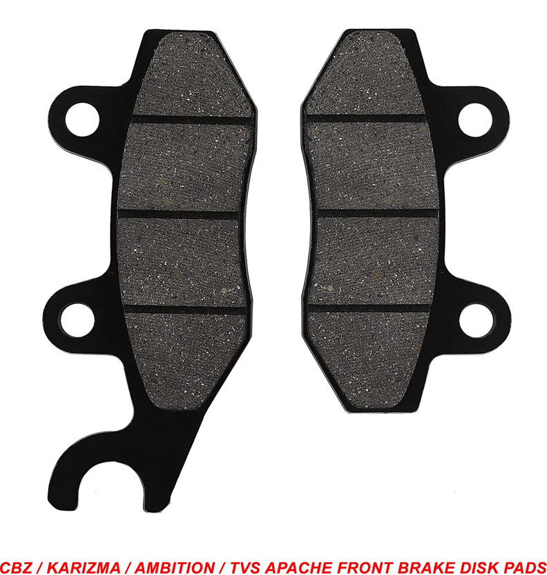 TRP Traders Front Brake Disk Pads Set Compatible for Hero CBZ/Karizma/Ambition/ Tvs Apache Vehicle Disc Pad(Pack of 2)