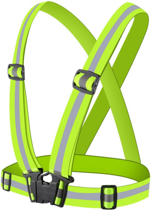 ANIAN Visibility High Quality Reflective Vest for Outdoor Sports ,Night Cycling Safety Jacket(GREEN)