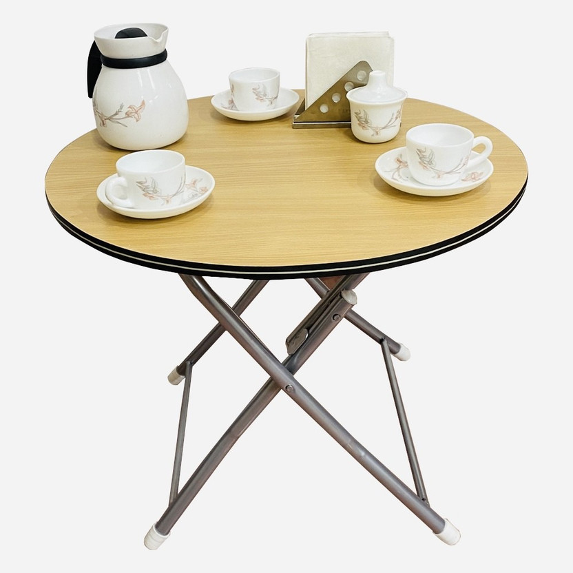 cauvery Engineered Wood Outdoor Table(Finish Color - Gold, Pre-assembled)