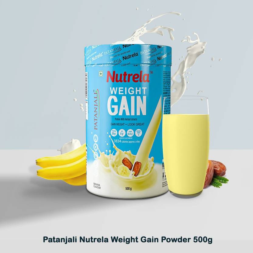 PATANJALI Nutrela Weight Gain Powder, Protein With Herbal Extracts
