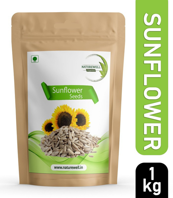 Naturewell Organics Sunflower Seeds for Eating Protein and Fibre Rich Superfood Seed(1 kg)