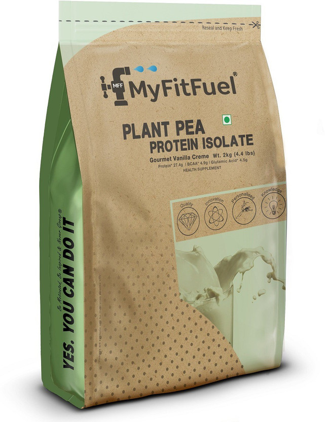 MyFitFuel Plant Pea Protein Isolate, 2kg, Gourmet Vanilla Creme Plant-Based Protein(2000 g, Vanilla Creme)