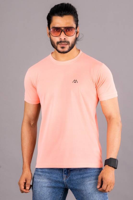 Bengelen consensus weigeren fluo Solid Men Round Neck Pink T-Shirt - Buy fluo Solid Men Round Neck Pink  T-Shirt Online at Best Prices in India | Flipkart.com