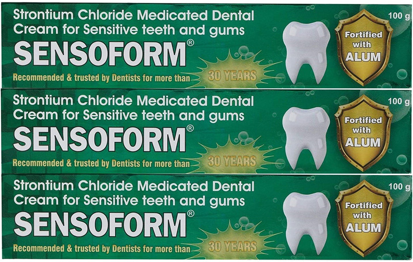 Dentifrice Sensoform Pour Dents Et Gencives Sensibles - 100g, Fabriqué En Inde, Longue Durée De Validité