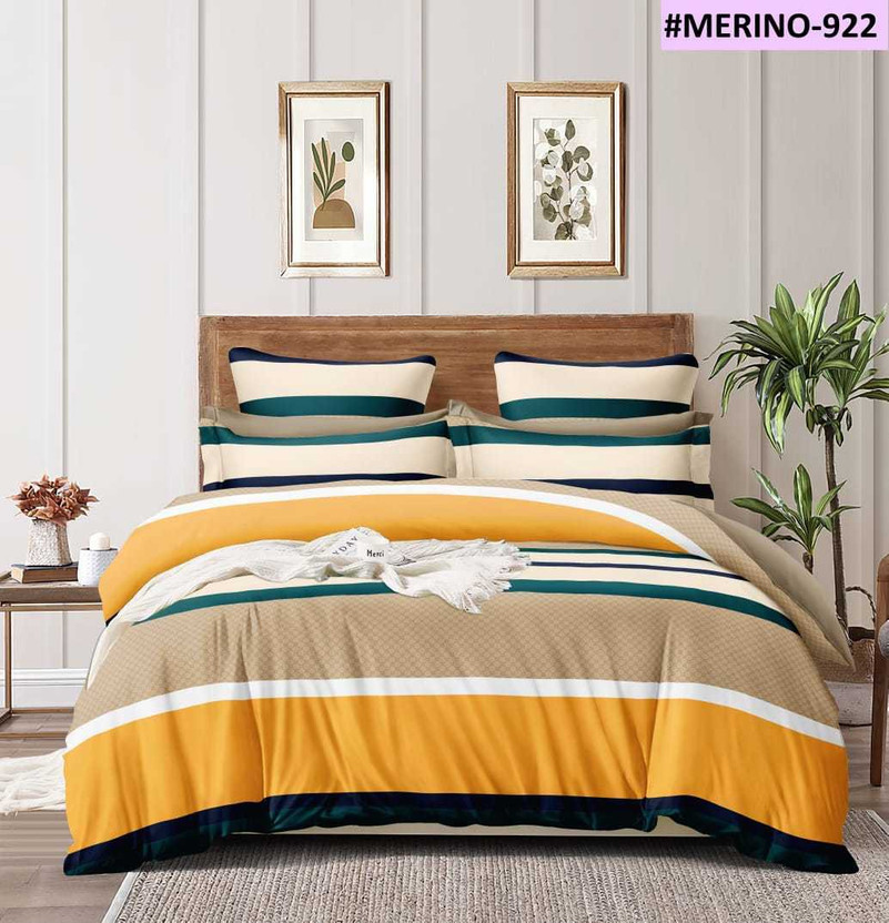 KAPRIDO King Polycotton Duvet Cover(Yellow)
