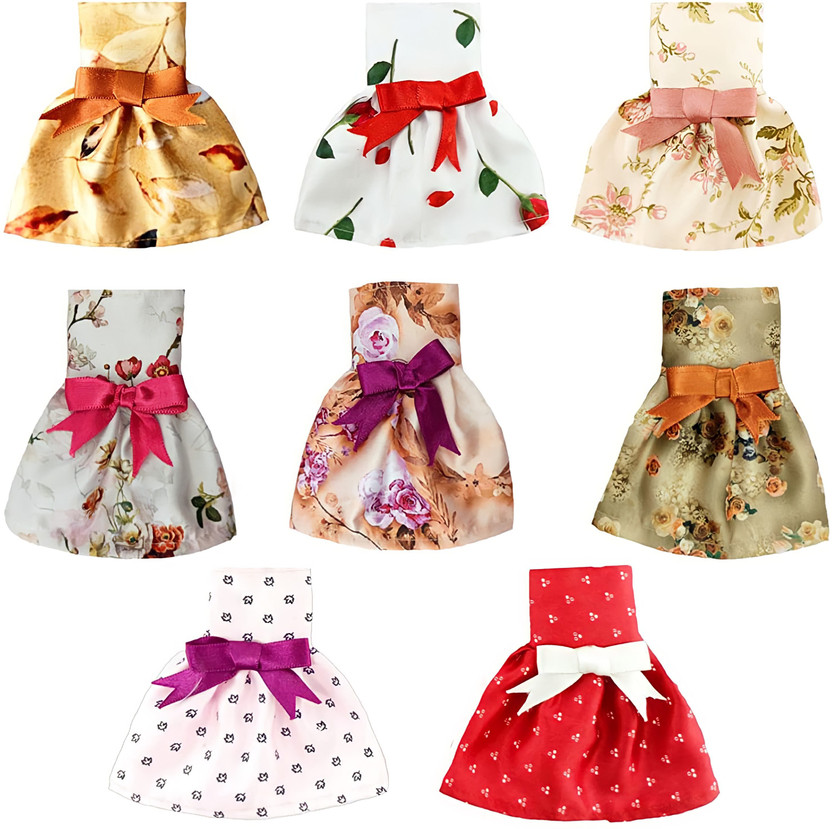 mini gifts - Doll Accessories, Handmade Clothes For Doll Dresses, Bow design(Multicolor)