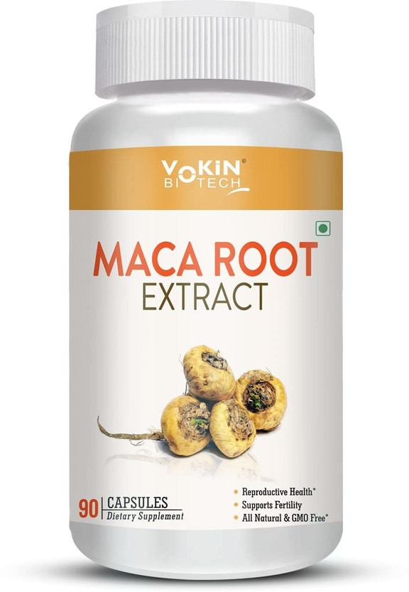Vokin Biotech Maca Root Extract Capsules for Reproductive Health(800 mg)
