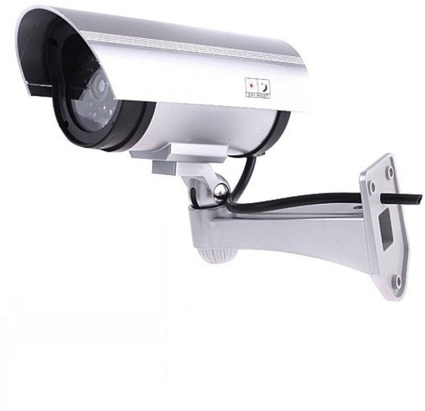 Flipco Dummy Bullet Camera - Realistic Looking Dummy IR Security CCTV Fake Bullet Camera Security Camera(1 Channel)