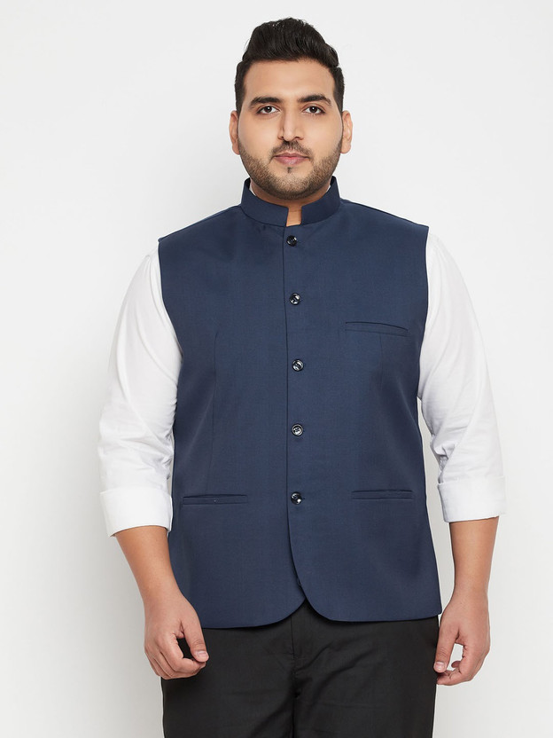 VASTRAMAY PLUS Sleeveless Solid Men Jacket
